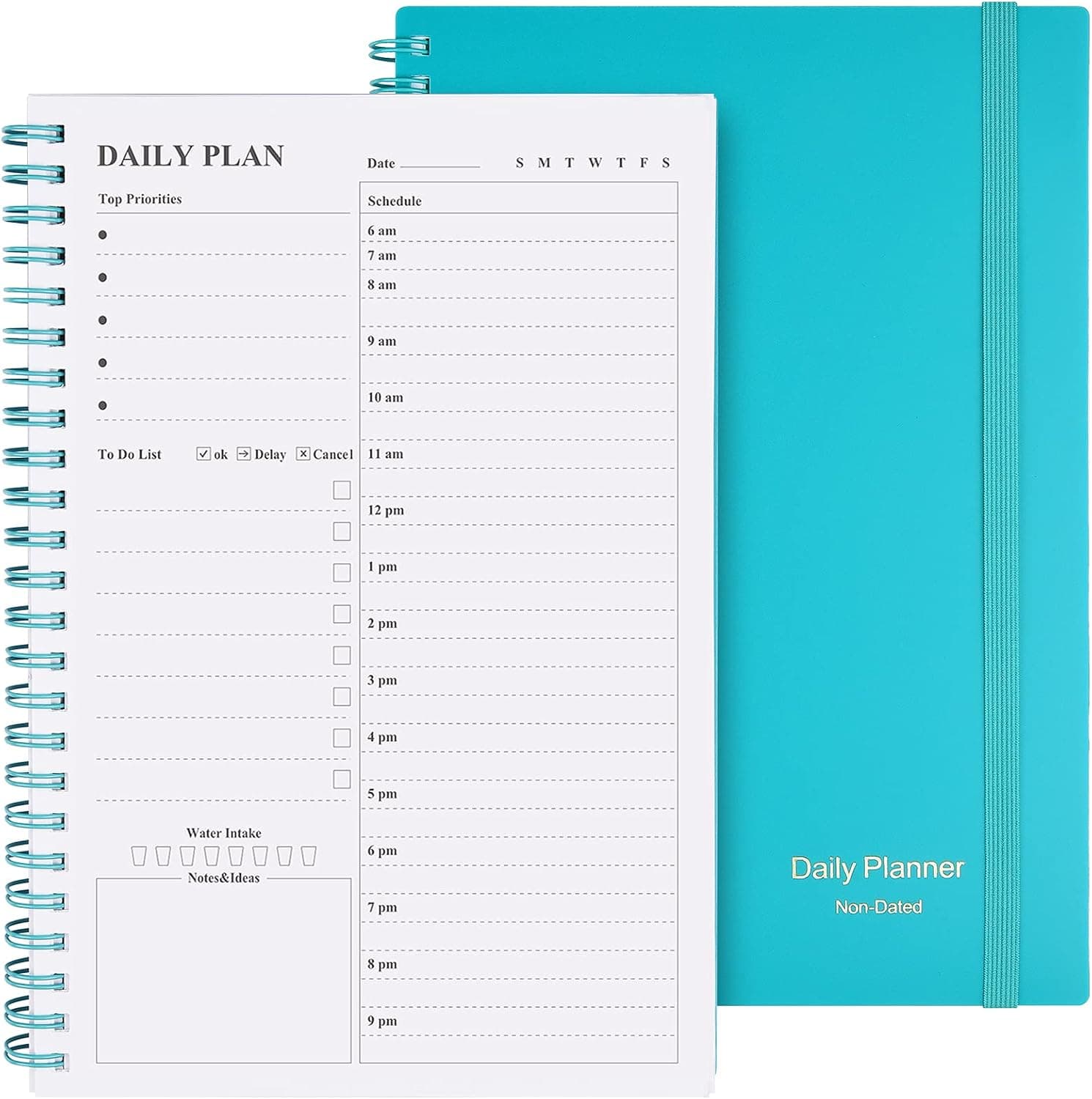 Daily Planner Undated, Asten To Do List Notebook