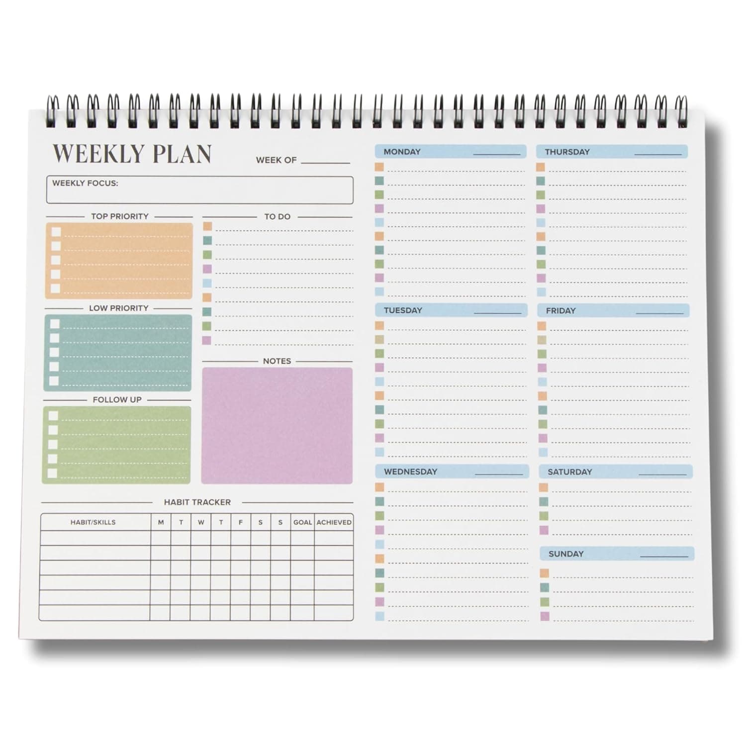 Weekly Planner with Habit Tracker